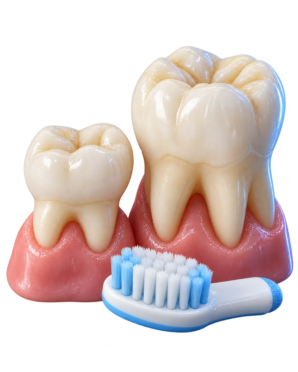 Çocuk diş sağlığı konusunu açıklayan temsili dental model