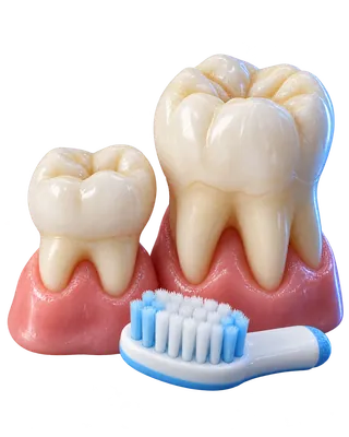 Çocuk diş sağlığı konusuna ait temsili dental görsel